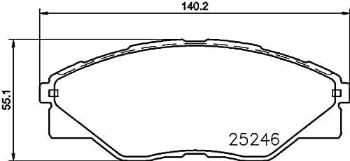 HELLA PAGID 8DB 355 019-811 Bremsbelagsatz - T2178 - Dicke/Stärke: 15.6mm - nicht für Verschleisswar