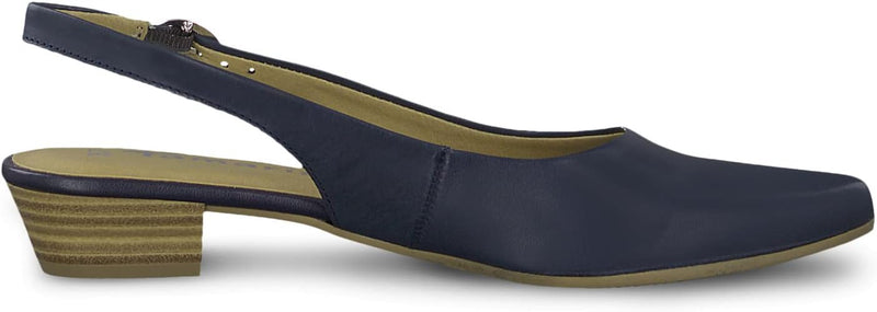 Tamaris Damen Sandaletten, Frauen Sandalen 36 EU Blau Navy Leather 848, 36 EU Blau Navy Leather 848