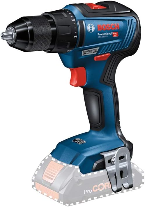 Bosch Professional Bosch Professional Akkuschrauber GSR 18V-55 (ohne Akku, 18 Volt System, max. Dreh