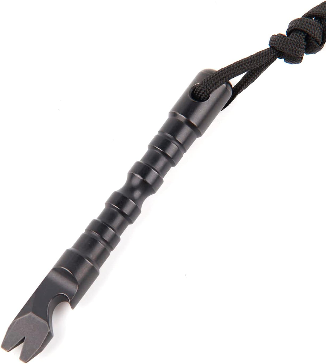 Hamans Titanlegierung EDC Hebelstange mit Flaschenöffner, Schraubendreher-Funktion, Multifunktionswe