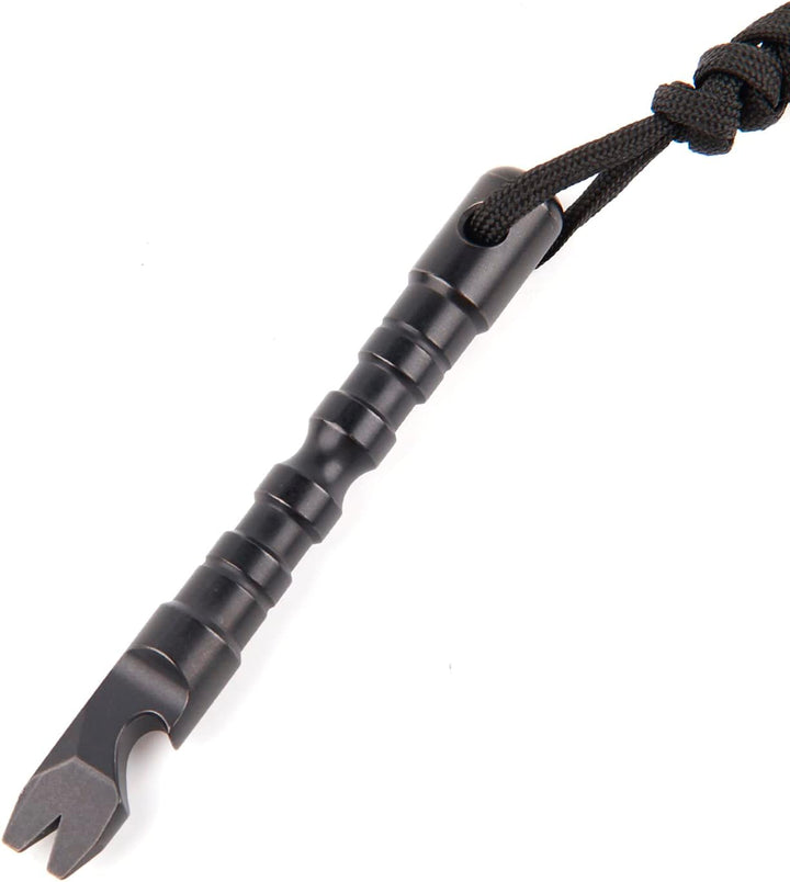 Hamans Titanlegierung EDC Hebelstange mit Flaschenöffner, Schraubendreher-Funktion, Multifunktionswe