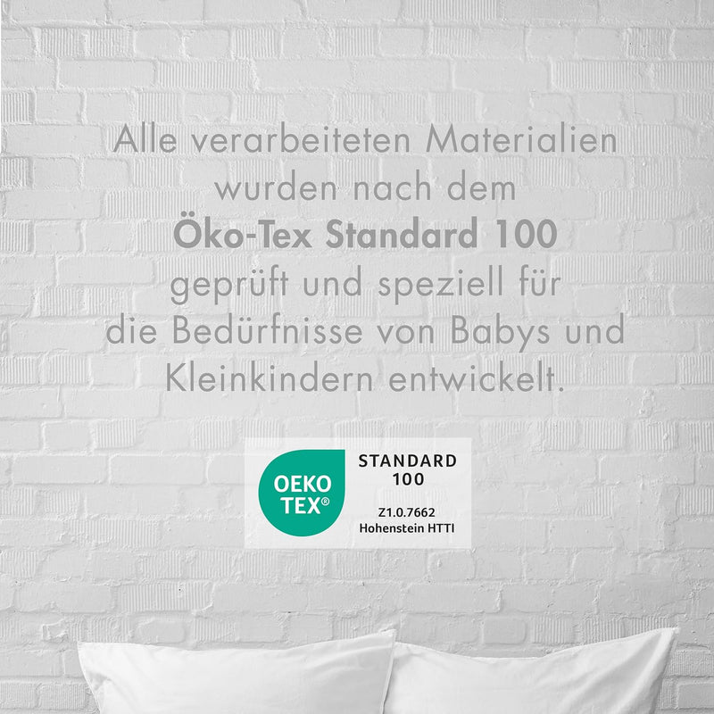 Traumnacht Daune Kinderbettenset, Babybettenset, Ganzjahresdaunendecke 100x135cm und Kopfkissen 40x6