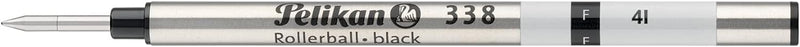 Pelikan 338F 10 Stück Minen für Kugelschreiber, Schwarz 908483, schwarz