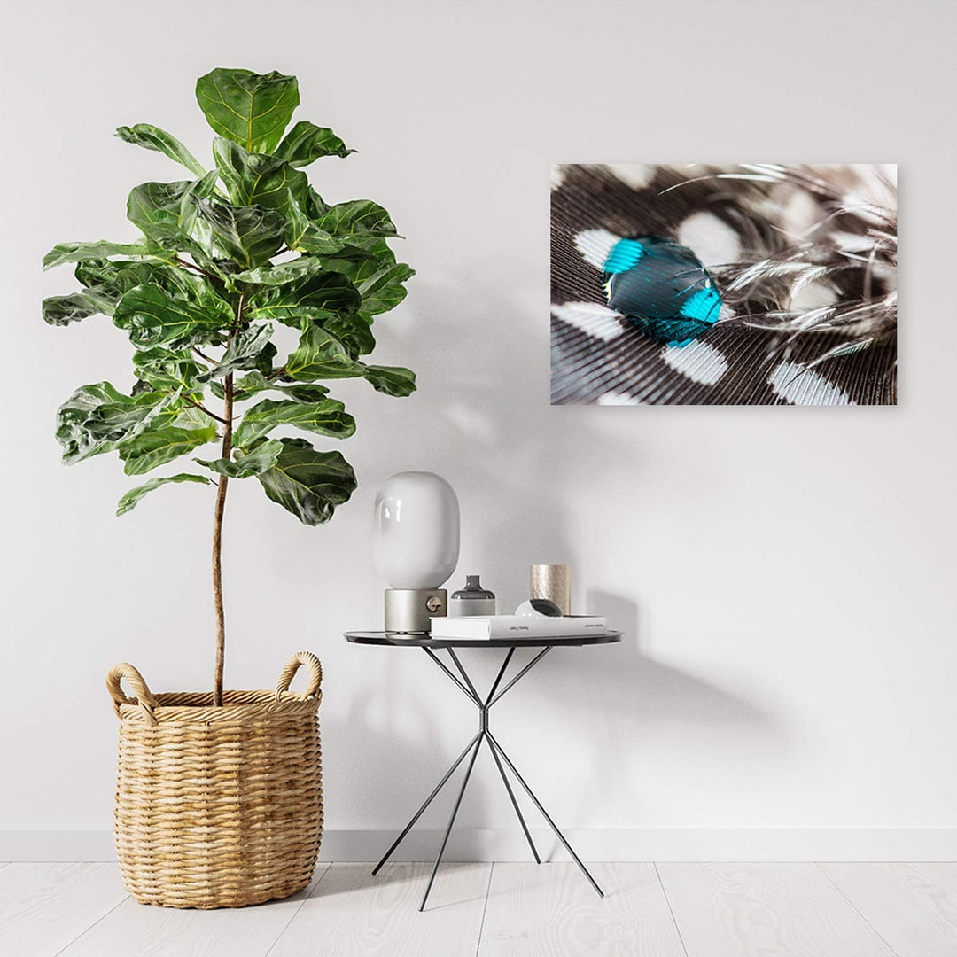 Feeby Wanddeko Wassertropfen Leinwandbild Kunstdruck abstrakt Braun 100x70 cm M14229 100x70 cm, M142