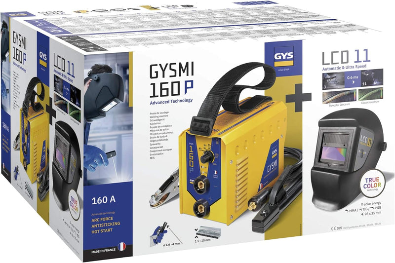 GYS GYSMI 160P + LCD 11 – Pack Inverter MMA