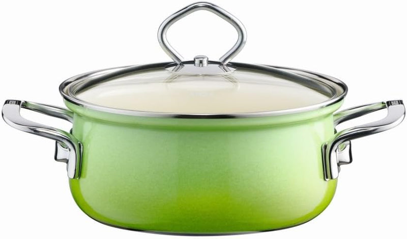 Riess, 0519-036, Starterset 4-TLG. NOUVELLE - SMARAGD, bestehend aus 2 x Fleischtopf mit Glasdeckel