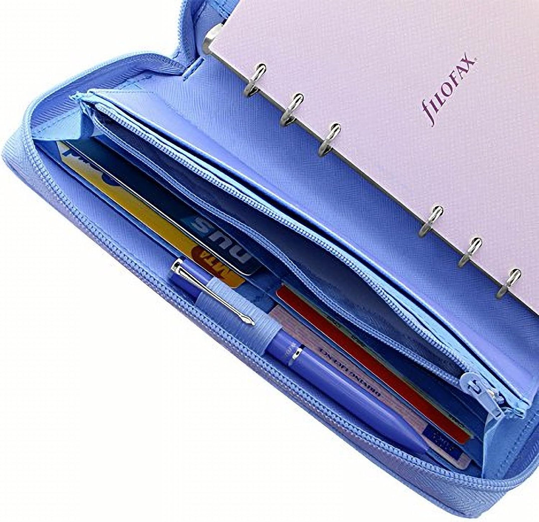 Filofax 22592 Terminplaner, Personal CPT Saffiano Vista, blau Zip blau Zip Single, blau Zip Single