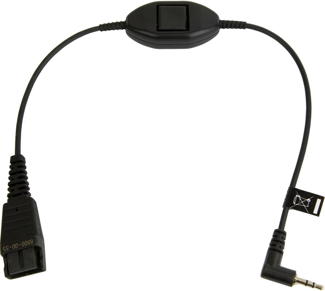Jabra Kabelunterteil mit QD auf 2,5mm Klinke (Rufannahmetaste)