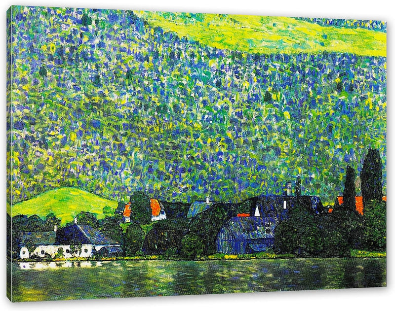 Gustav Klimt - Litzlberg am Attersee als Leinwandbild / Grösse: 100x70 cm / Wandbild / Kunstdruck /