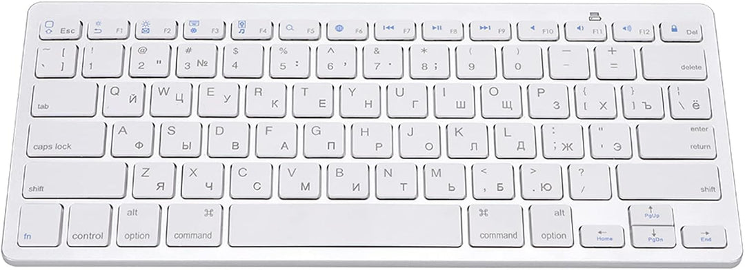 Bewinner Drahtlose russische Tastatur, 78 Tasten Bluetooth Ultradünne professionelle Multifunktionst