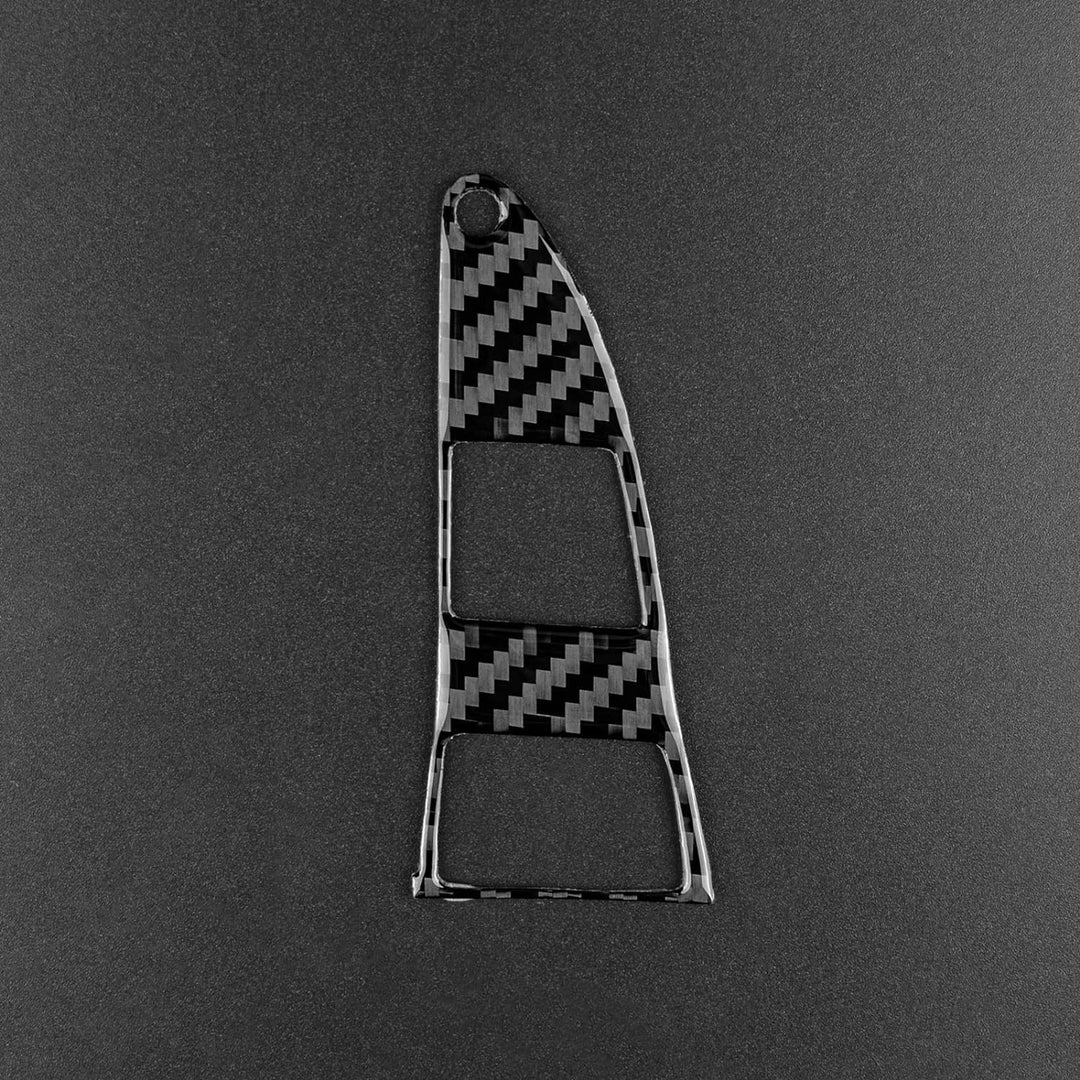 KUNGKIC 3 Stück Kohlefaser Auto Dach Leselicht Lampe Abdeckung Aufkleber Dekorative für Mini Cooper