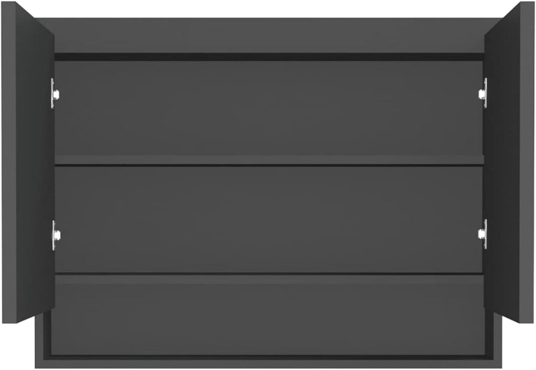 Gecheer Bad Spiegelschrank mit 2 Türen & 3 Fächer Badezimmerspiegel Badspiegel Badschrank Badezimmer