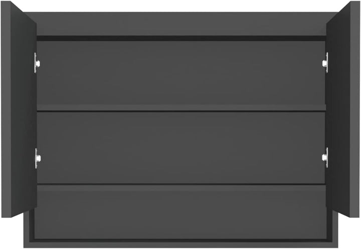 Gecheer Bad Spiegelschrank mit 2 Türen & 3 Fächer Badezimmerspiegel Badspiegel Badschrank Badezimmer