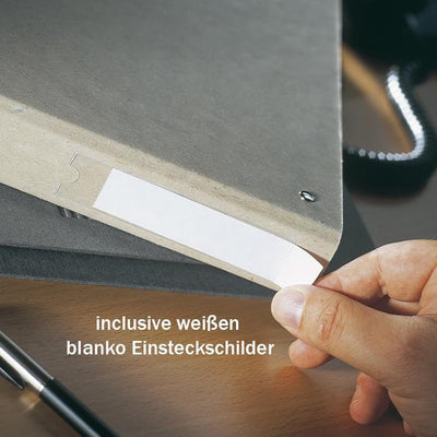Kleberino Beschriftungsfenster selbstklebend | inclusive weissen blanko Einsteckschilder | Sichthüll