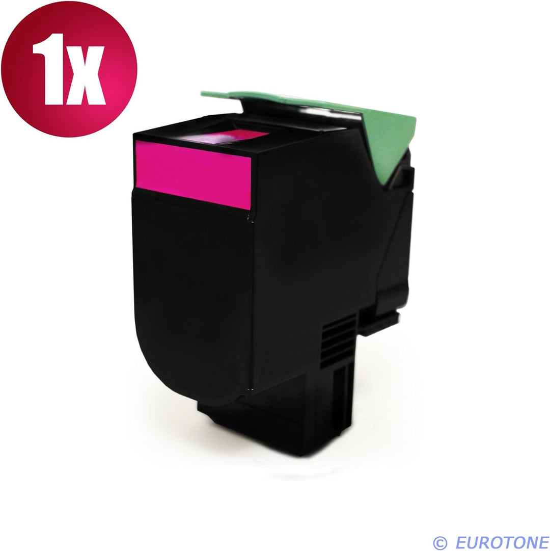 Eurotone 4er Set Kompatible Toner XXL für Lexmark CX510de / CX510dthe / CX510dhe Drucker - ersetzt 8