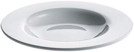 Alessi "Platebowlcup", 4 Stück Suppenteller, Weiss, 20 centimeters Bodenplatte, Bodenplatte