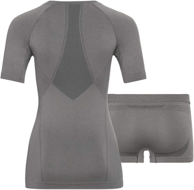 Odlo Damen Set Fundamentals Performance Light Baselayer Set S Odlo Steel Grey - Odlo Graphite Grey,