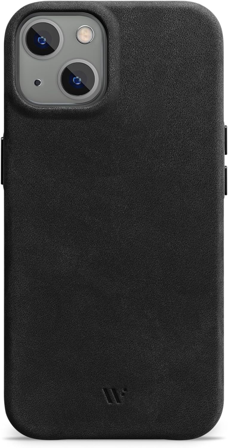 WIIUKA Hülle für iPhone 15, Leder aus Deutschland, Lederhülle extra Dünn, Premium Handyhülle, Case,