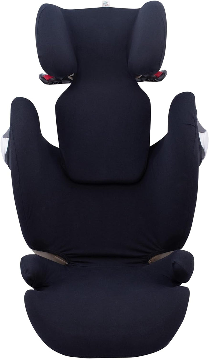 JYOKO KIDS Bezug für Autositz Kompatibel mit Cybex Solution M und Pallas B - Fix (BLACK SERIES), BLA