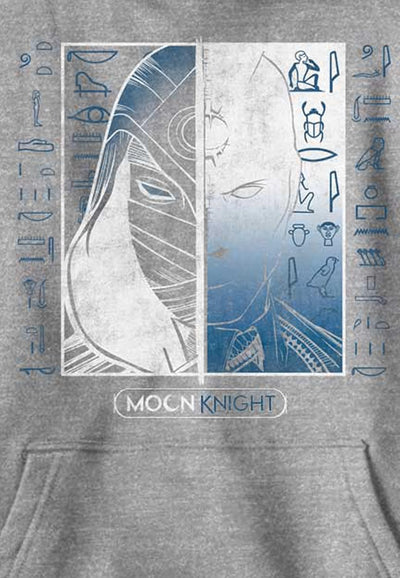 Marvel Jungen Moon Knight Moon Knight Split Hoodie, Athletisch Heather, S