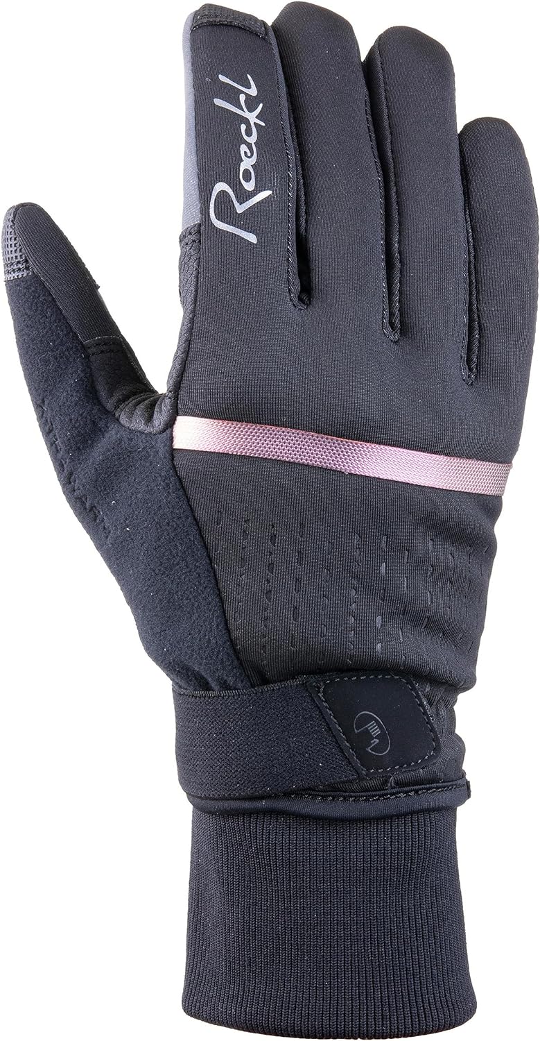 Roeckl Watou Damen Winter Fahrrad Handschuhe lang schwarz/pink 2023 Schwarz 7, Schwarz 7