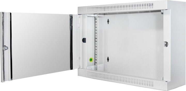Digitus 106057 Wandschrank für Netze und Elektrogeräte, 6 Einheiten, 19 Zoll, Tiefe 150 mm, Glas, gr