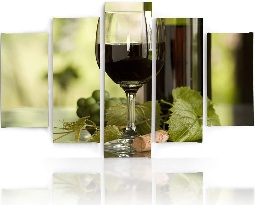 Feeby. Leinwandbild - 5 Teile - Bilder, Wand Bild, Wandbilder, Kunstdruck XXL, 5-Teilig, Typ A, 100x