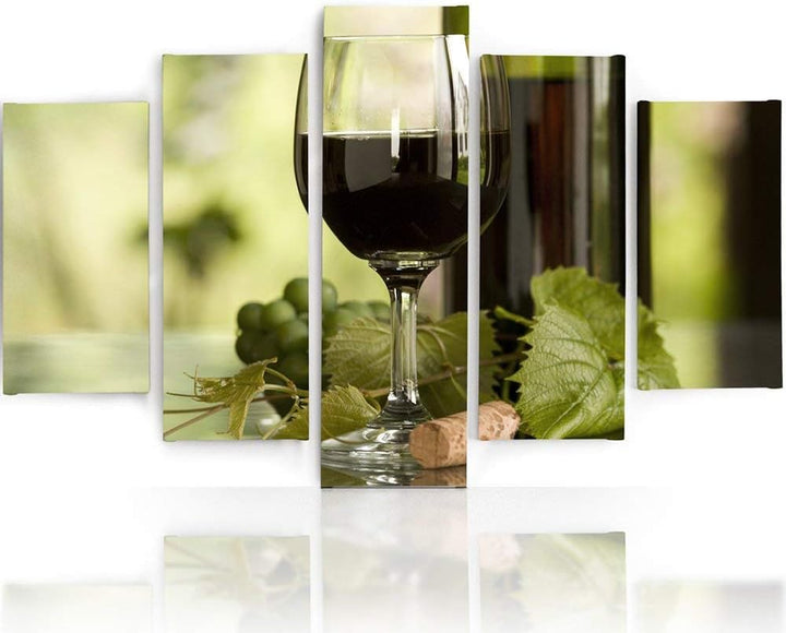 Feeby. Leinwandbild - 5 Teile - Bilder, Wand Bild, Wandbilder, Kunstdruck XXL, 5-Teilig, Typ A, 100x