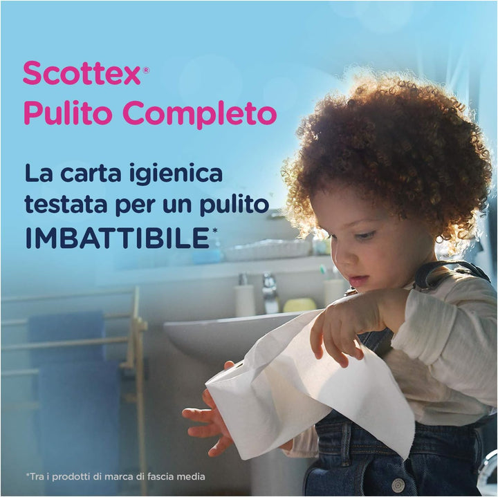 Scottex Komplettes Toilettenpapier, 36 Rollen Maxi, umweltfreundliche Verpackung aus Papier