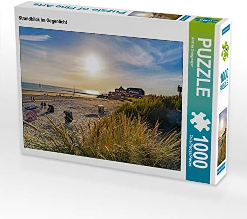 CALVENDO Puzzle Strandblick im Gegenlicht 1000 Teile Lege-Grösse 64 x 48 cm Foto-Puzzle Bild von And