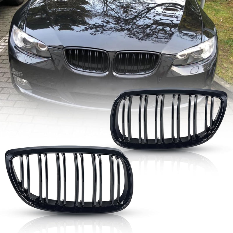 E92 Nieren Kühlergrill Schwarz Passend für BMW E92 pre-facelift (2006-2009) 3er [2-door] coupe E93 p