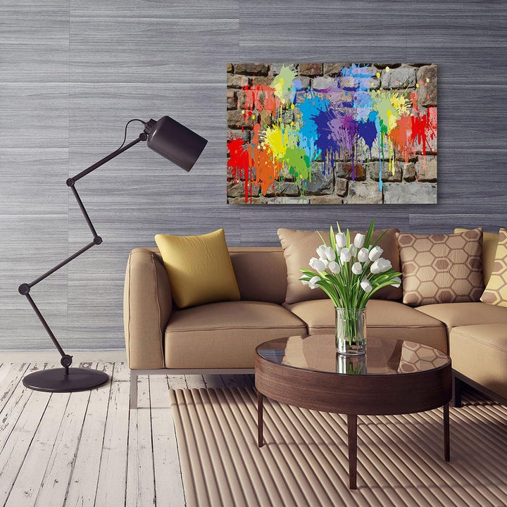 Feeby. Wandbild - 1 Teilig - 60x80 cm, Leinwand Bild Leinwandbilder Bilder Wandbilder Kunstdruck, GR