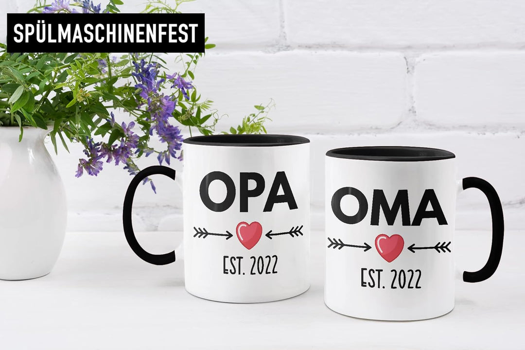 Trendation - Ihr werdet Oma und Opa 2022 Geschenk Schwangerschaft Verkünden Überraschung Baby Du Wir