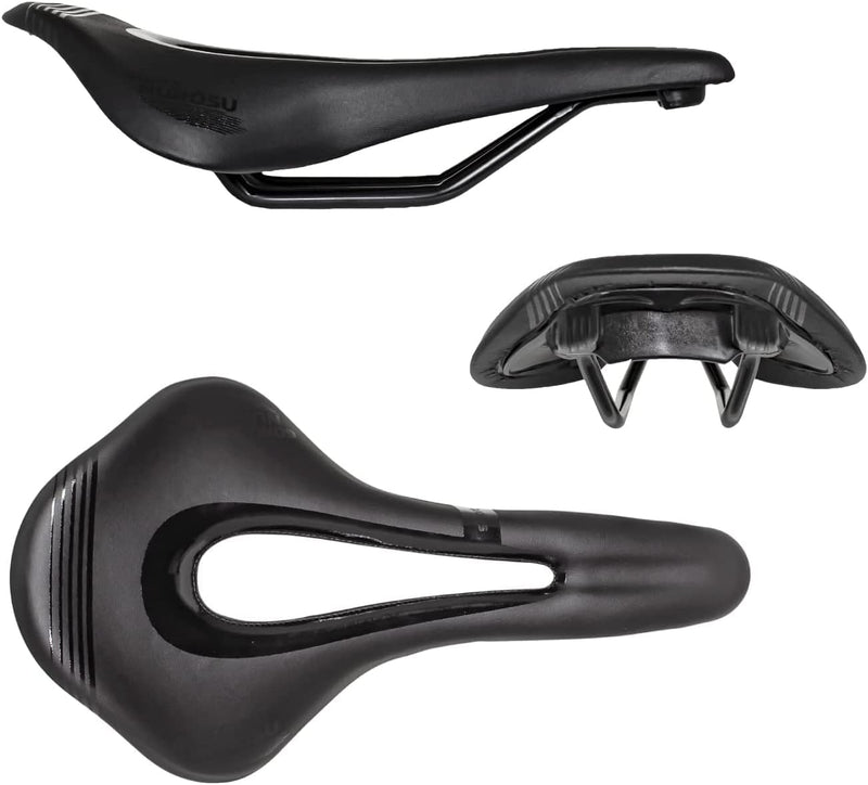 GORIX GX-NUROSU, kurzer Sattelsitz, kurze Nase, leicht, MTB Öl Slick, Öl Slick