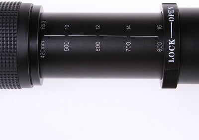 Hersmay 420-800 mm F/8.3-16 EF/EFS Teleobjektiv Zoomobjektiv Manueller Fokus Superteleobjektiv für C