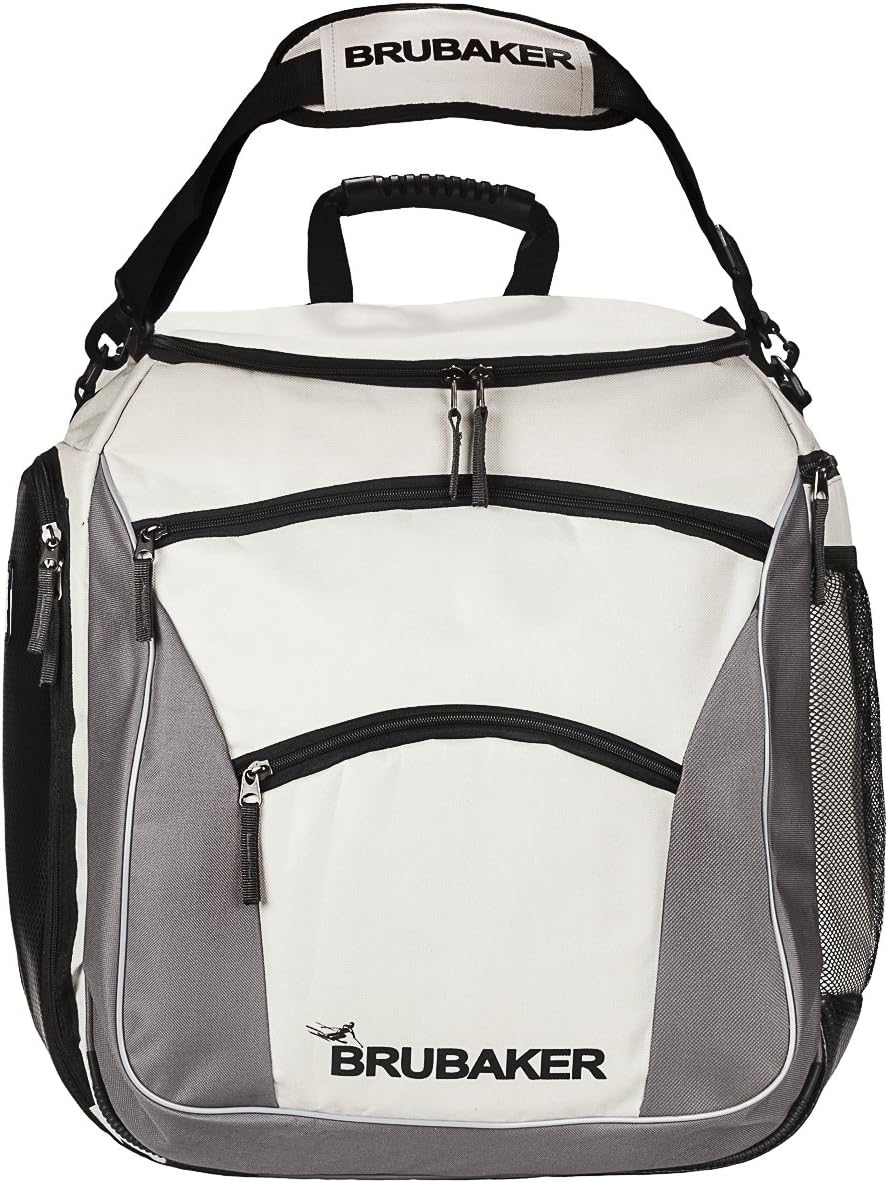 BRUBAKER Skischuhtasche Professional für Schuhe und Helm mit Rucksack-Tragegurten und Schaum-Rückenp