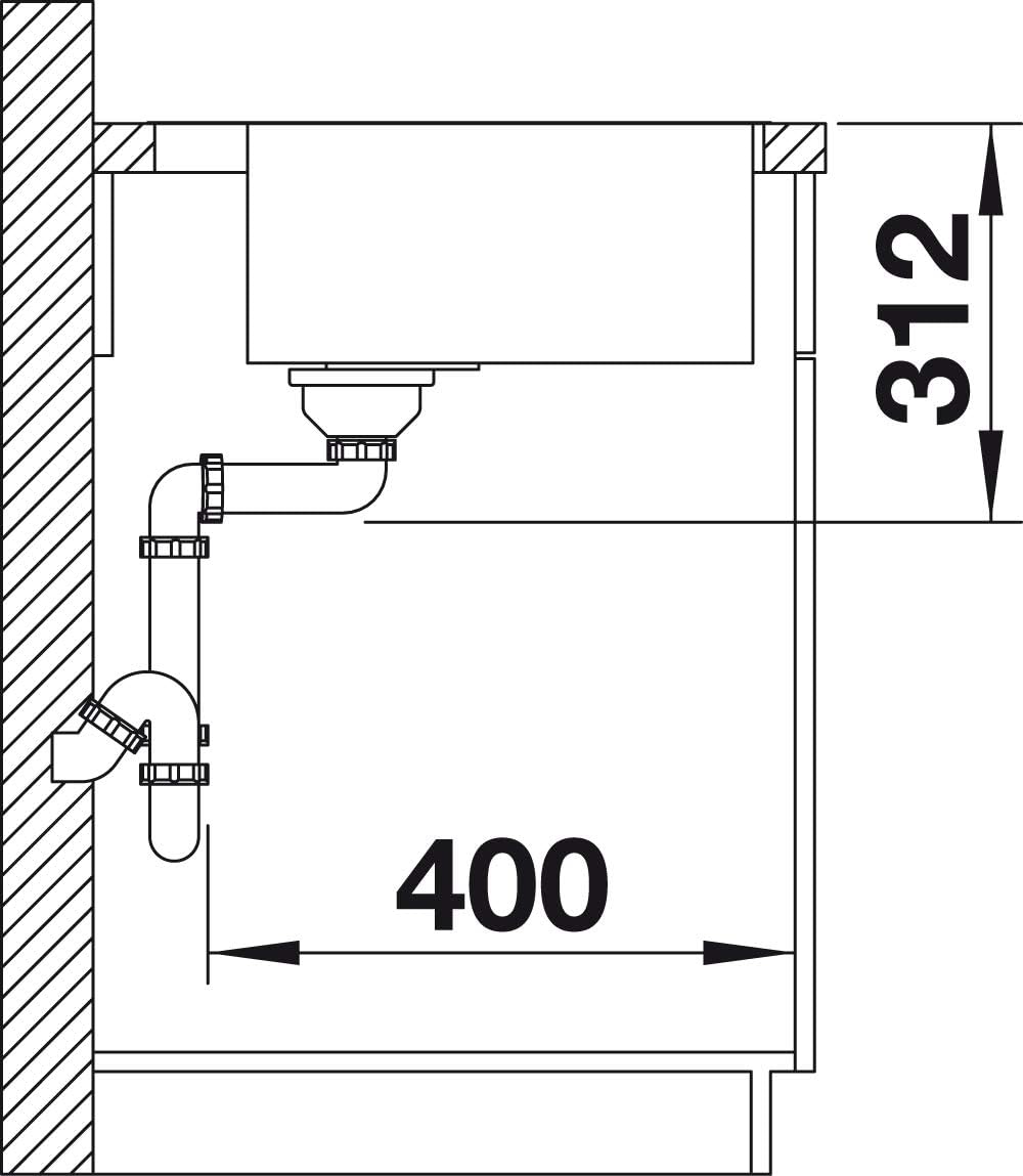BLANCO SUBLINE 500-IF/A SteelFrame | SILGRANIT anthrazit | Einbauart: Einbau von Oben & Flächenbündi