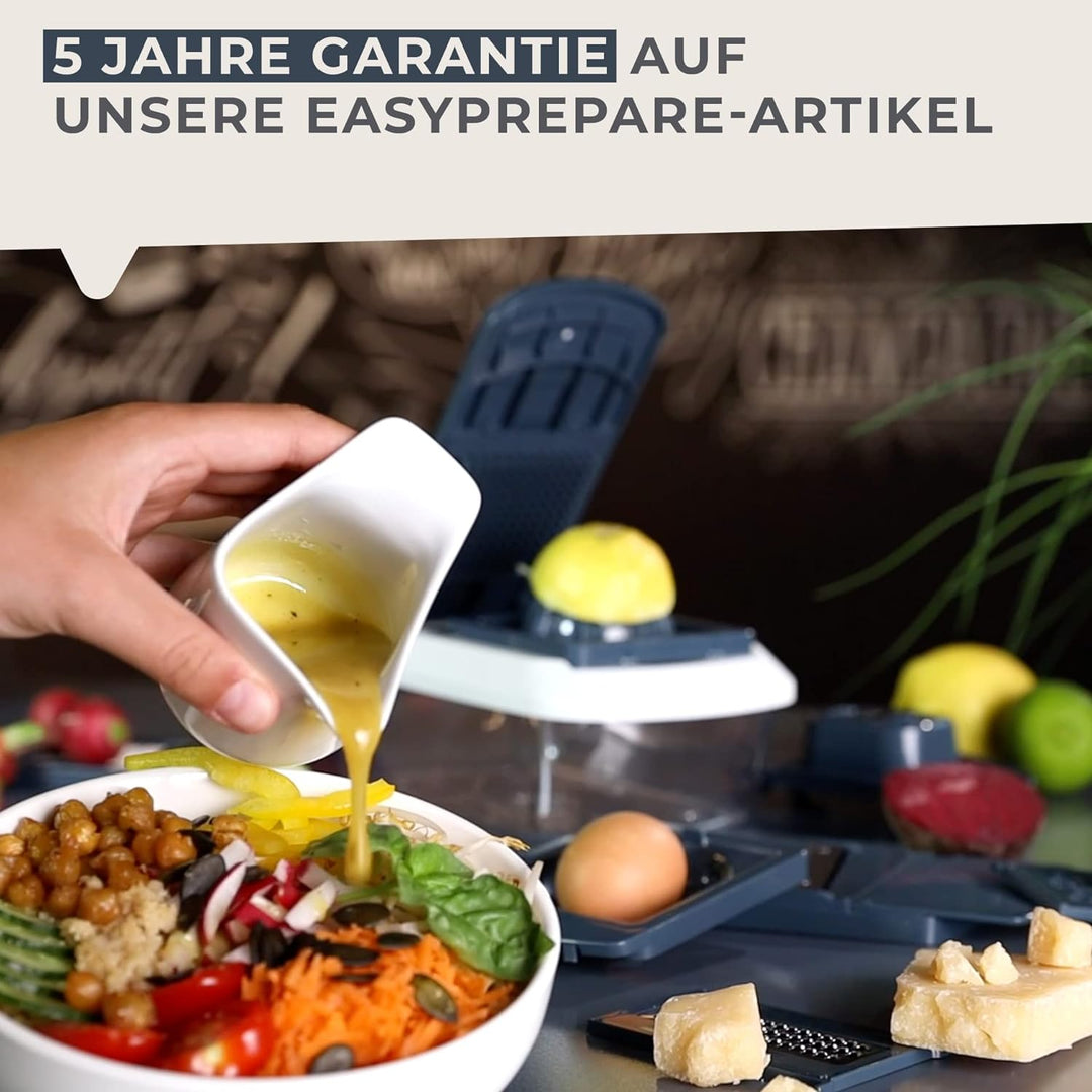 FACKELMANN Multi-Schneider #easyprepare, hochwertiger Multizerkleinerer, Gemüsezerkleinerer mit 11 v