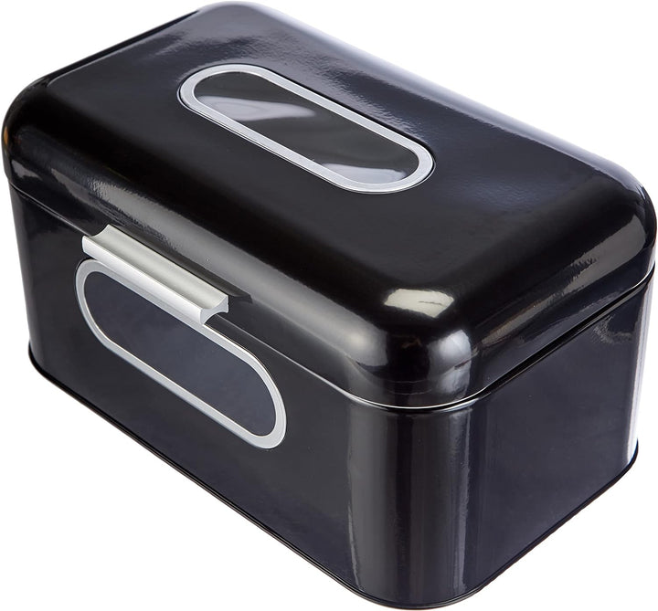 Echtwerk Brotkasten, Retro-Brotbox aus Metall mit Sichtfenster, Platzsparende Aufbewahrungsbox, Brot
