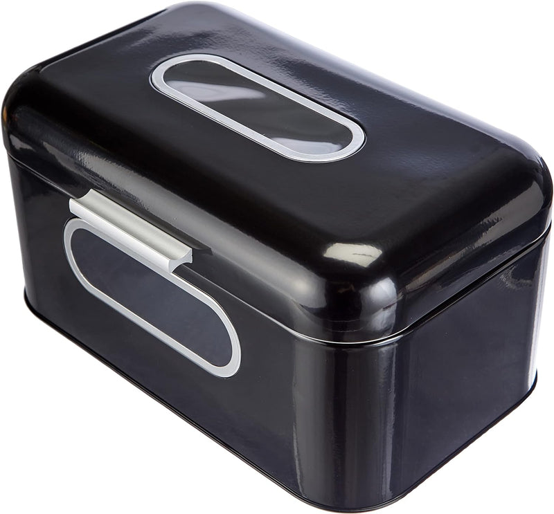 Echtwerk Brotkasten, Retro-Brotbox aus Metall mit Sichtfenster, Platzsparende Aufbewahrungsbox, Brot