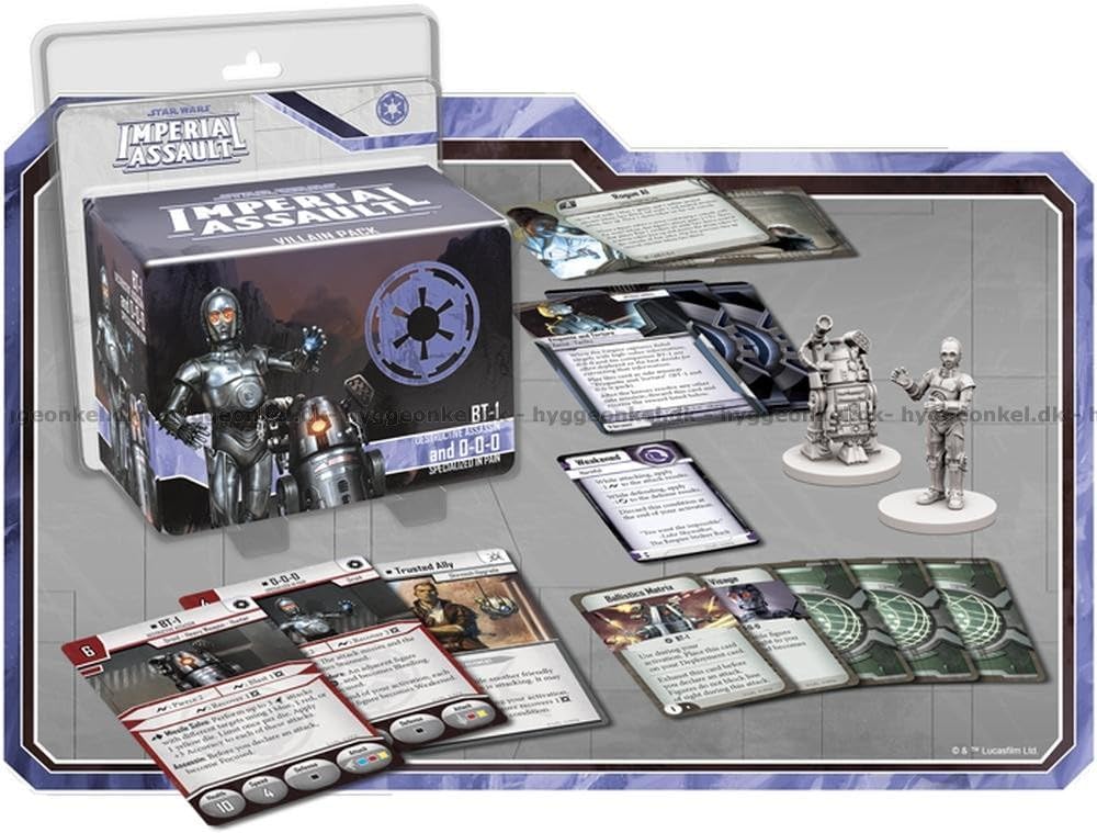 Fantasy Flight Games, Star Wars Imperial Assault: BT-1 and 0-0-0 Villain Pack, Card Game, Ages 14+,