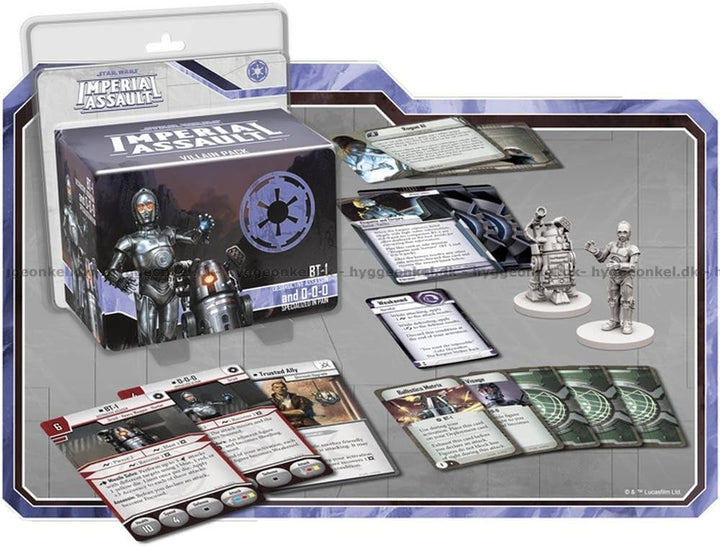 Fantasy Flight Games, Star Wars Imperial Assault: BT-1 and 0-0-0 Villain Pack, Card Game, Ages 14+,