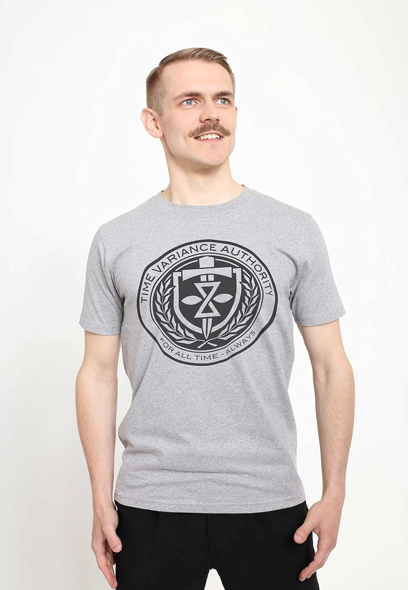 Marvel Unisex Loki Tva Front Chest Organic Short Sleeve T-shirt S Melange Grey, S Melange Grey