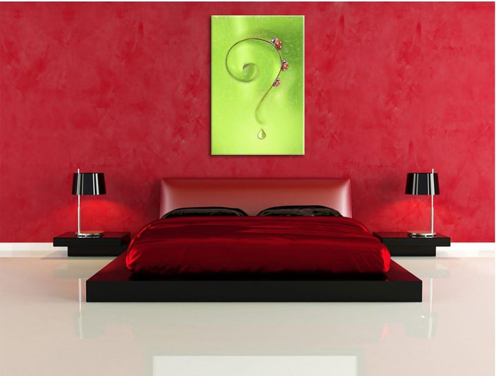 Pixxprint Marienkäfer als Leinwandbild/Grösse: 100x70 / Wandbild/Kunstdruck/fertig bespannt, 100x70