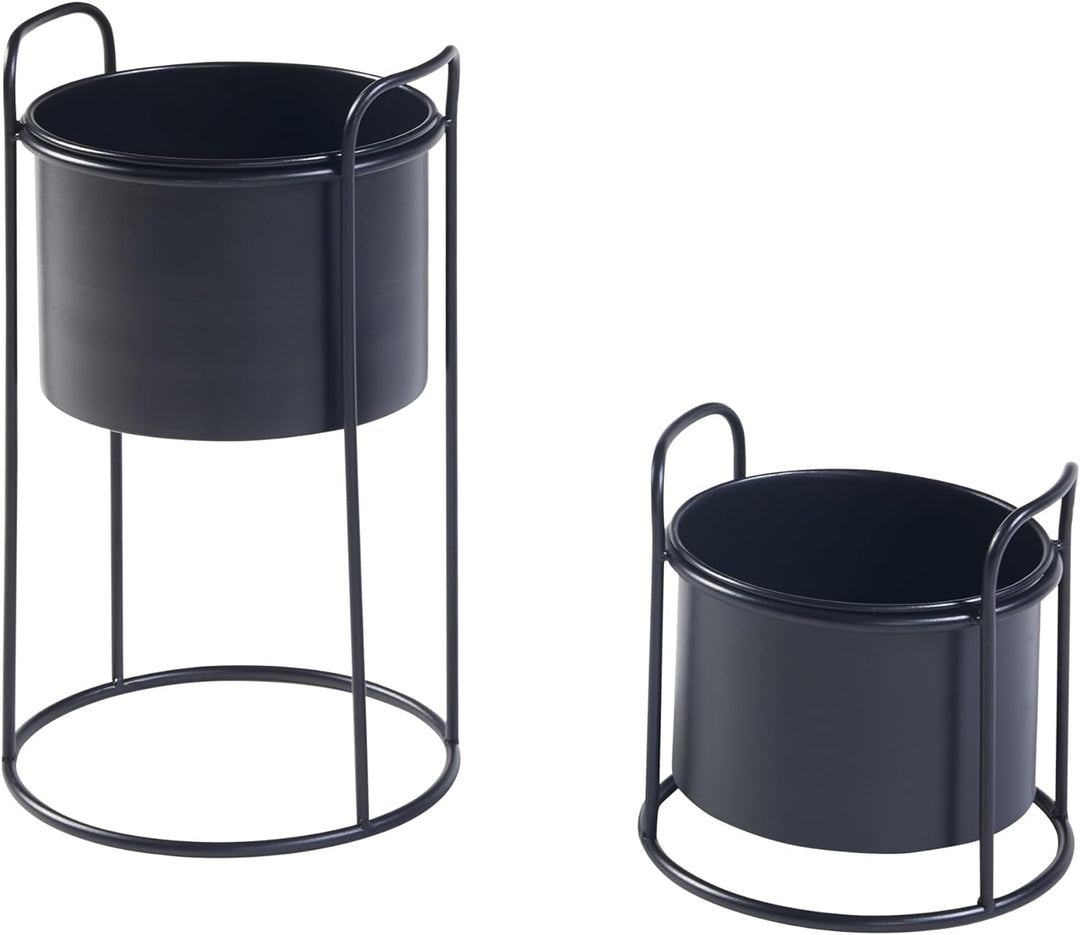 [en.casa] Pflanzenständer Osen 2er Set Blumentopfständer Blumentofphalter Pflanzenregal in 2 Grössen