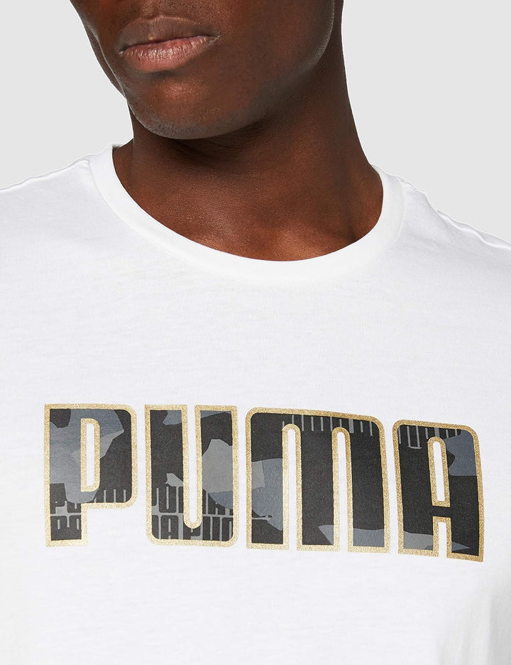 PUMA Herren Metallic Nights Graphic Tee Unterhemd L Schwarz, L Schwarz