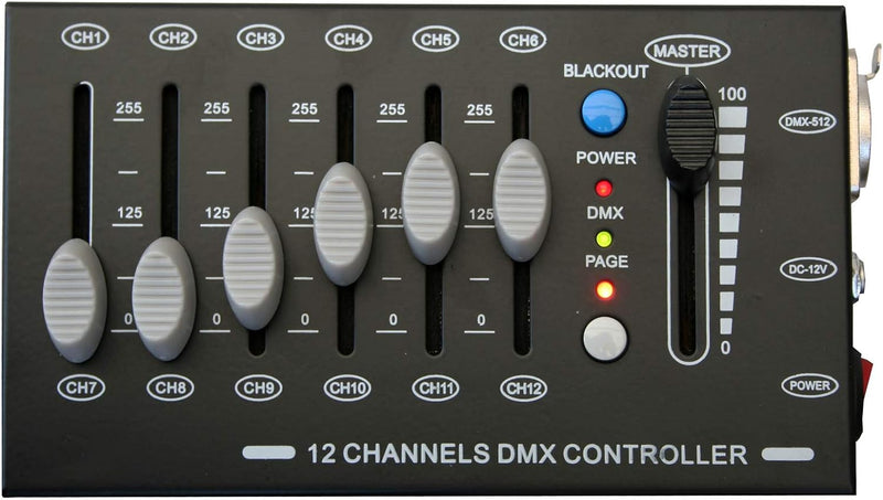 E-Lektron C-12 mni DMX Controller 12-Kanal Licht Steuerpult Lichtsteuerung