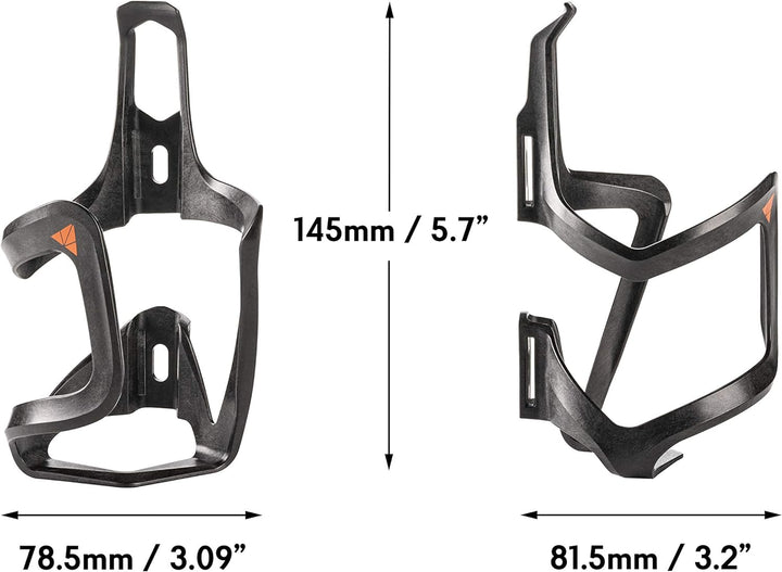 Granite Aux Carbon Fiber Flaschenhalter mit Gurt-Kit, leicht und Seite geladen Funktionen Radfahren