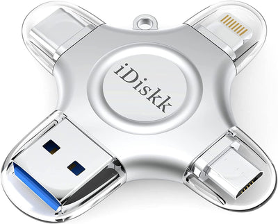 iDiskk 1 TB MFi-zertifizierter Fotospeicher für iPhone, USB-Flash-Laufwerk für USB-C, iPad, Android,
