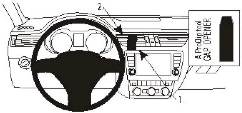 Brodit 854901 ProClip Halterung Konsole